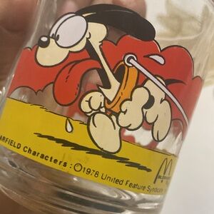 McDonald's Odie Glass Mug vintage